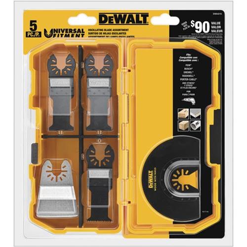 Dewalt DWA4216 Dewalt 5 Piece Oscillating Blade Sets Summit