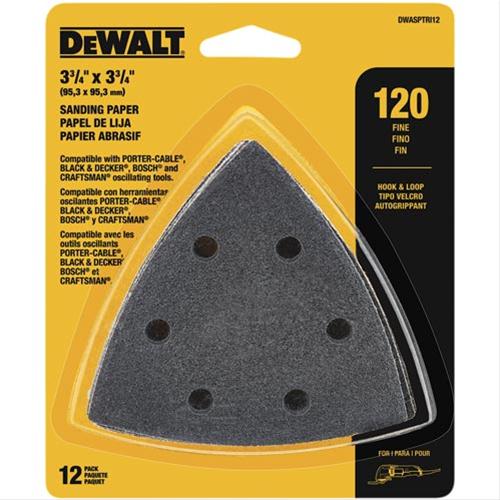 Dewalt DWASPTRI12 Dewalt Oscillating Sandpaper and Sanding Pads