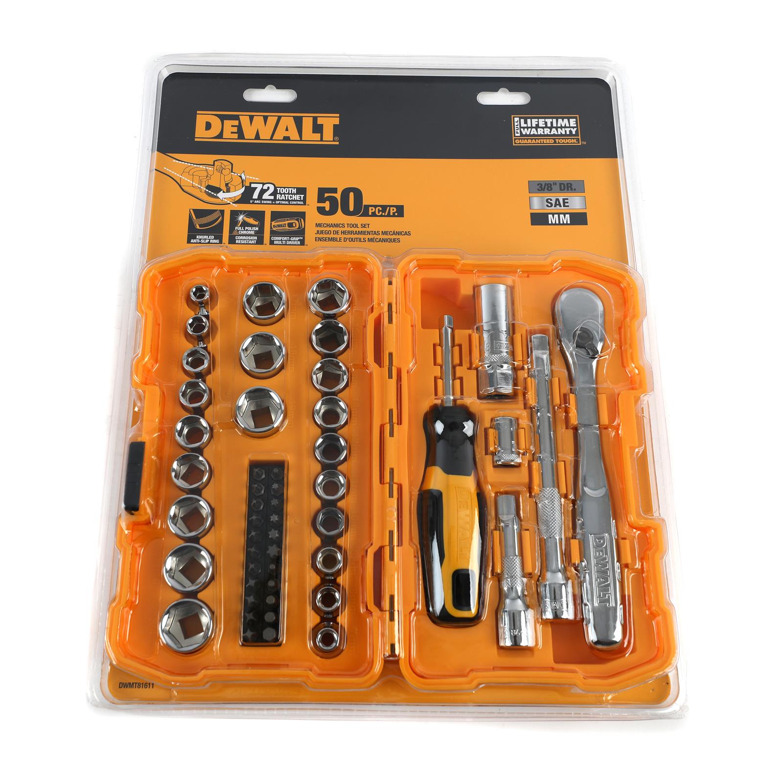 Dewalt DWMT81611T Dewalt 50-pc Mechanics Tool Sets | Summit Racing