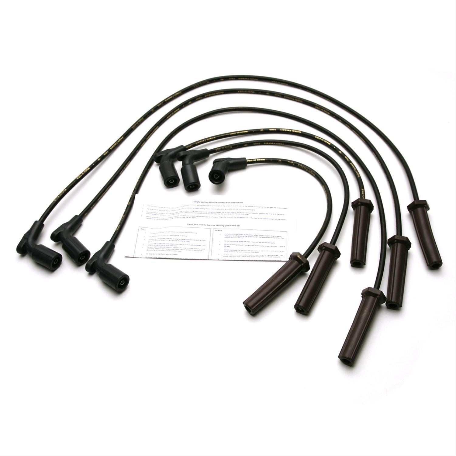 Delphi XS10544 Delphi XS Ignition Wire Sets Summit Racing