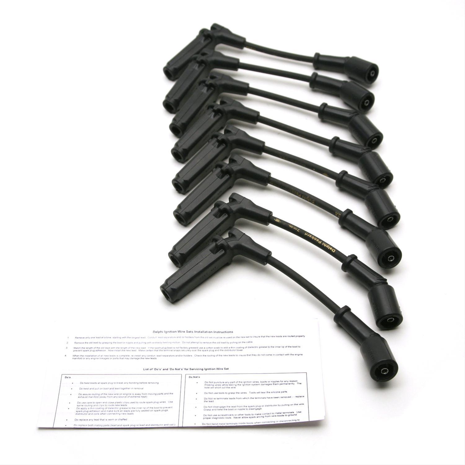 Delphi XS10545 Delphi XS Ignition Wire Sets Summit Racing