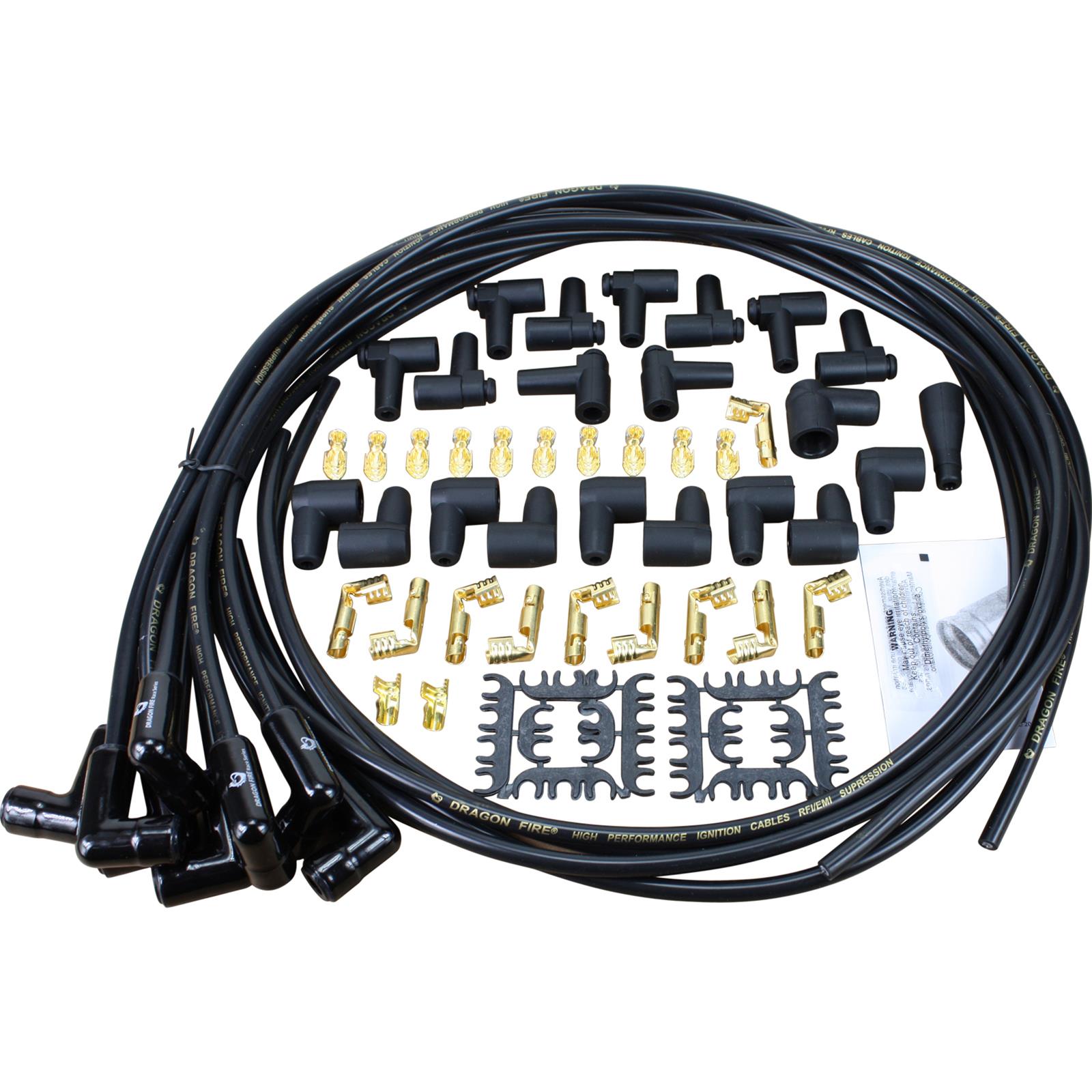 Dragon Fire Street Series Spark Plug Wire Sets Spw1001bc Bk