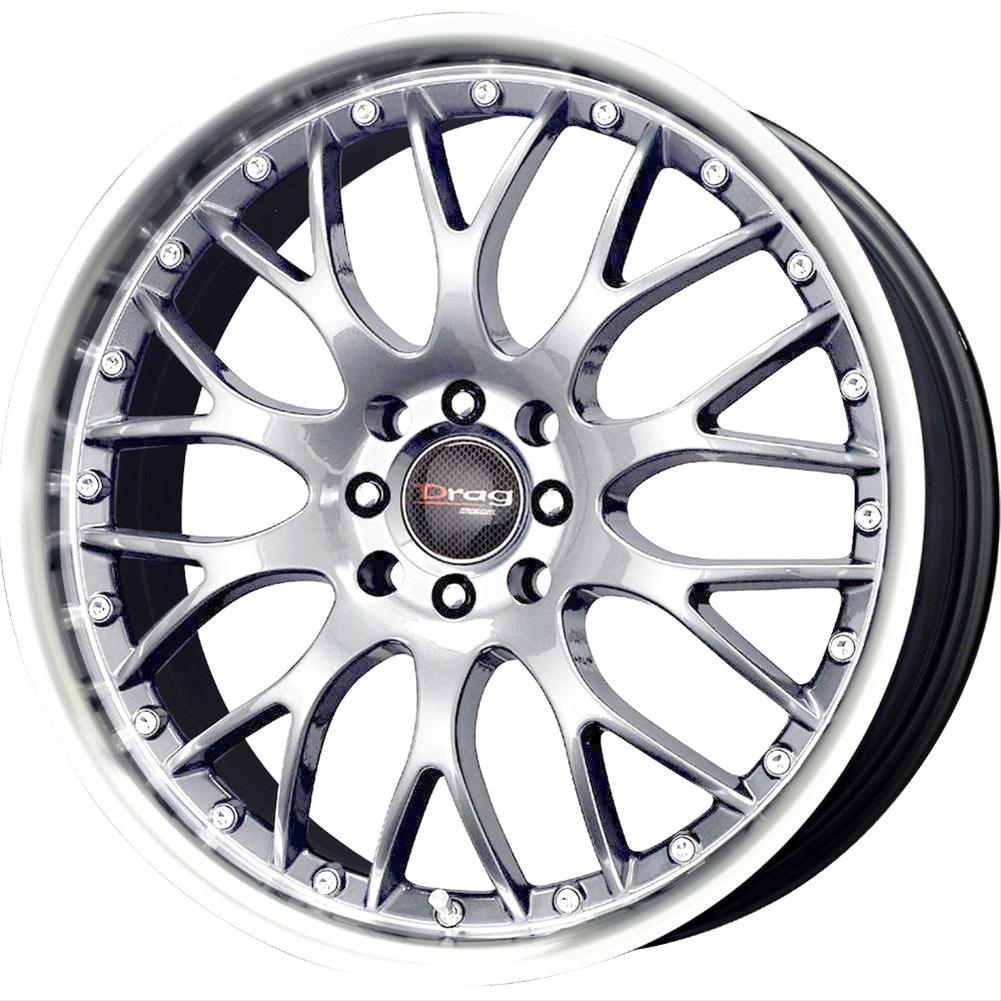 Drag Wheels DR19167044073S Drag Wheels DR19 Silver Wheels Summit Racing