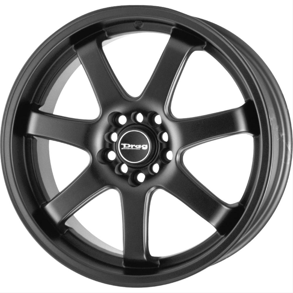 Drag Wheels DR351775044273BF1 Drag Wheels DR-35 Flat Black Wheels ...