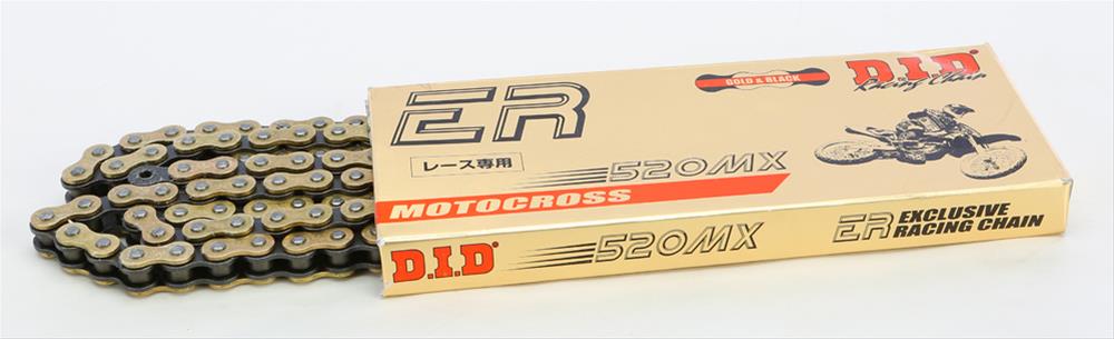 DID（ダイドー） 520MXV（120L）レース用バイクチェーン D.I.D 520MX-120 LINK D.I.D Racing Chain ER Series Exclusive Racing
