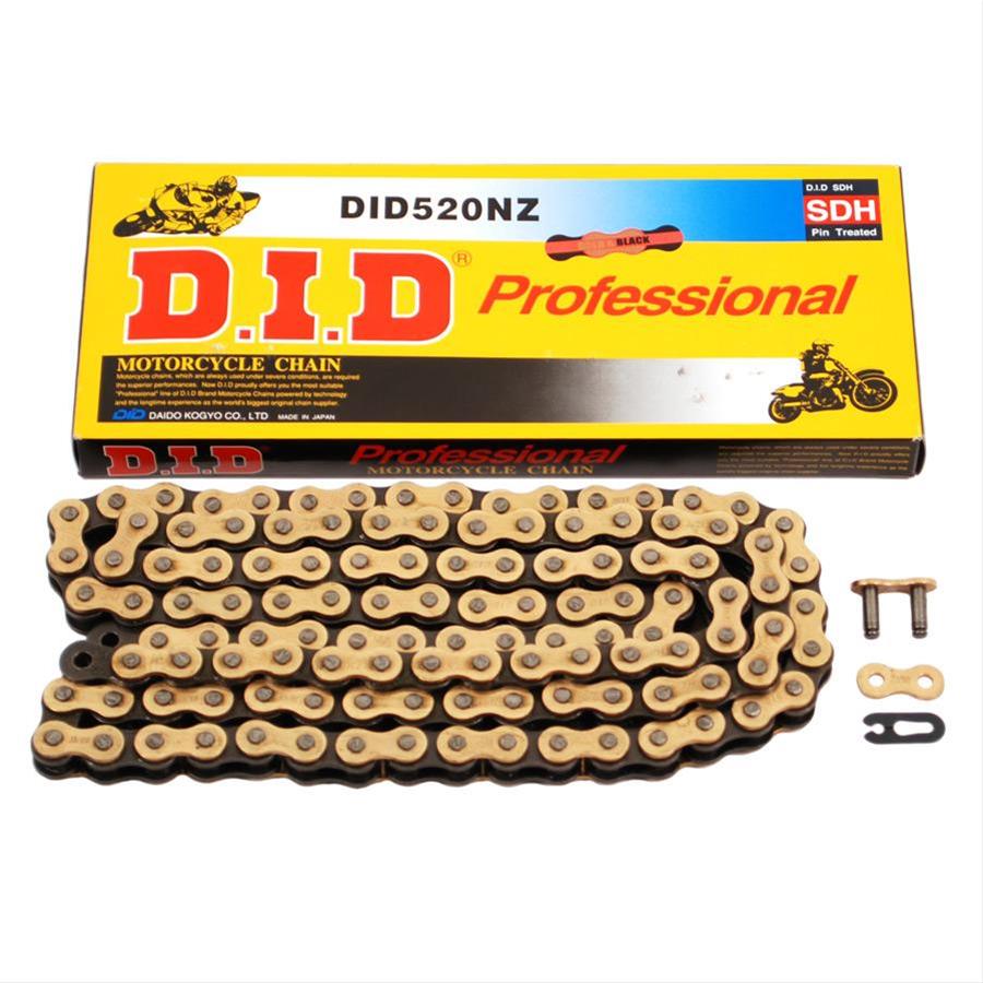 D.I.D 520NZ100 D.I.D Racing Chain Super NonORing NZ Series Chains Summit Racing
