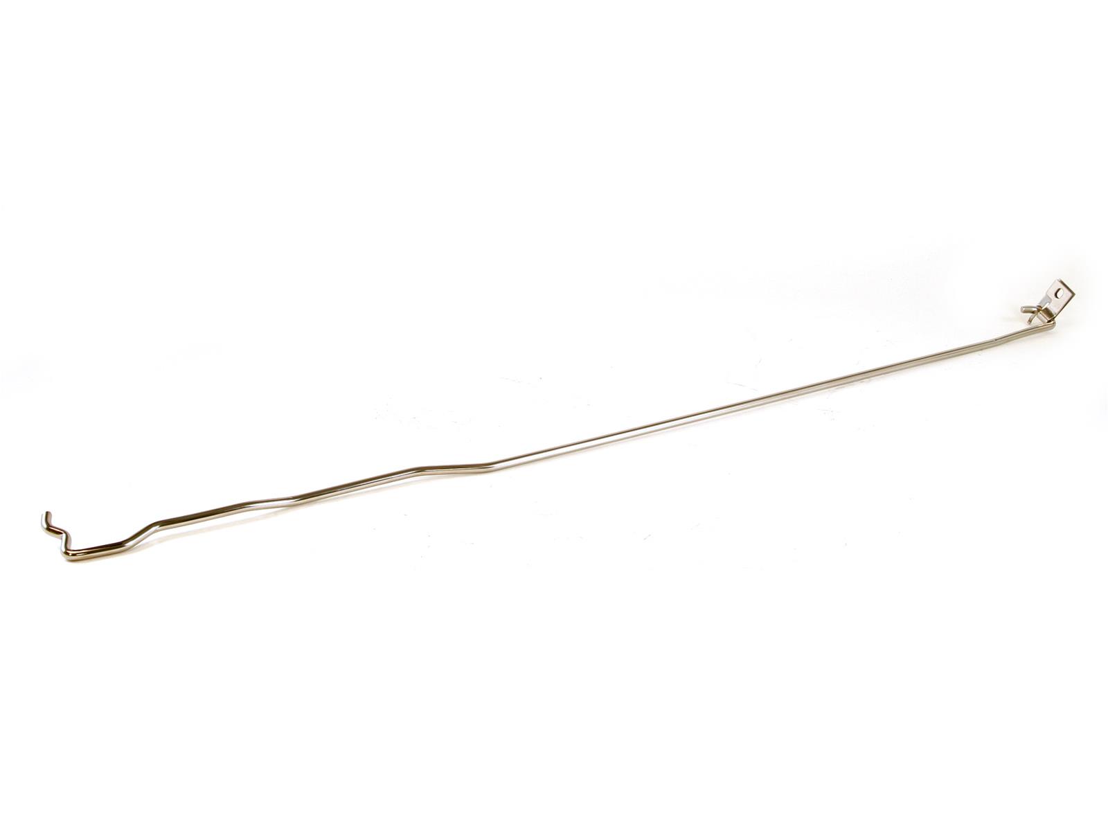 Drake Hood Prop Rods for 1988-1993 MUSTANG - E8ZZ-16826-S Rod, Hood, Stainless Steel, Polished, Ford, Mustang, 1988-1993, Each