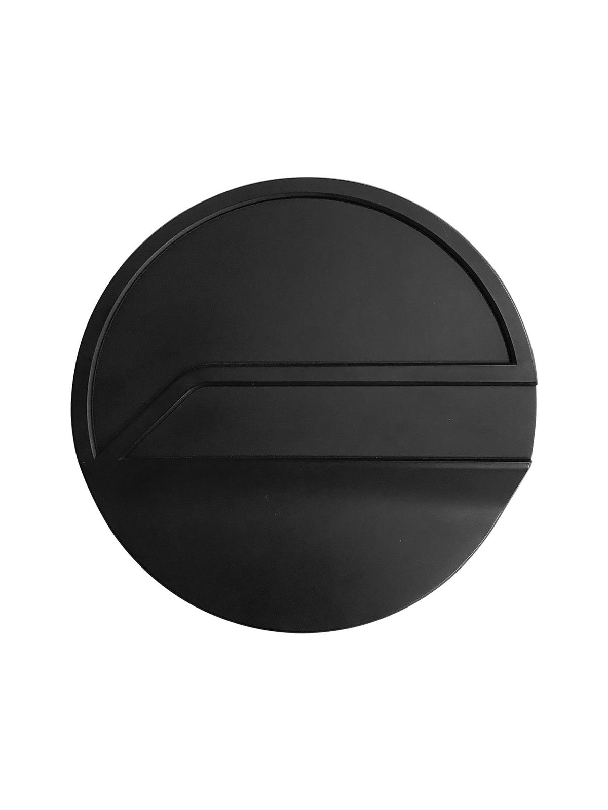 Drake Fuel Doors for 2015-2021 MUSTANG - JR3B-6640526-BK Door, Round, Aluminum, Matte Black, Ford, Mustang, Each thumbnail 2