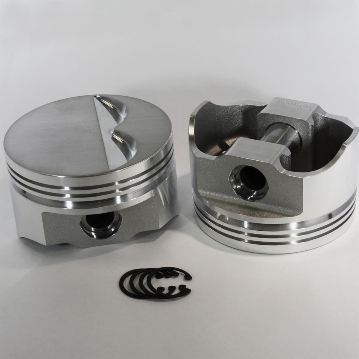 D.S.S. E Series Forged Pistons 8700-4000 Pistons, Forged, Flat, 4.000 in. Bore, 350 Chevy, Set of 8 thumbnail 2