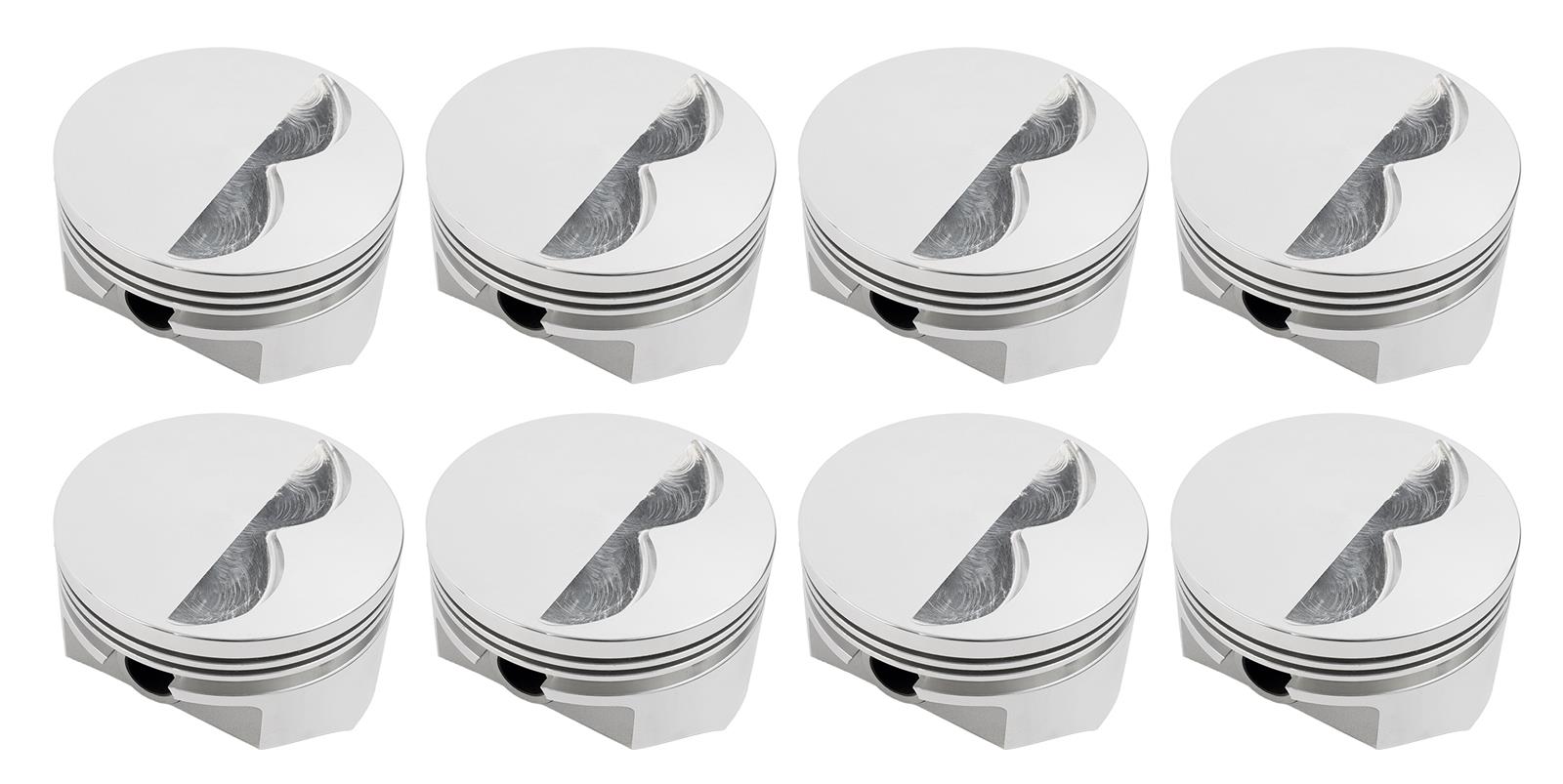 D.S.S. E Series Forged Pistons 8715-4030 Pistons, E-Series, Forged, Flat, 4.030 in. Bore, Chevy, Set of 8