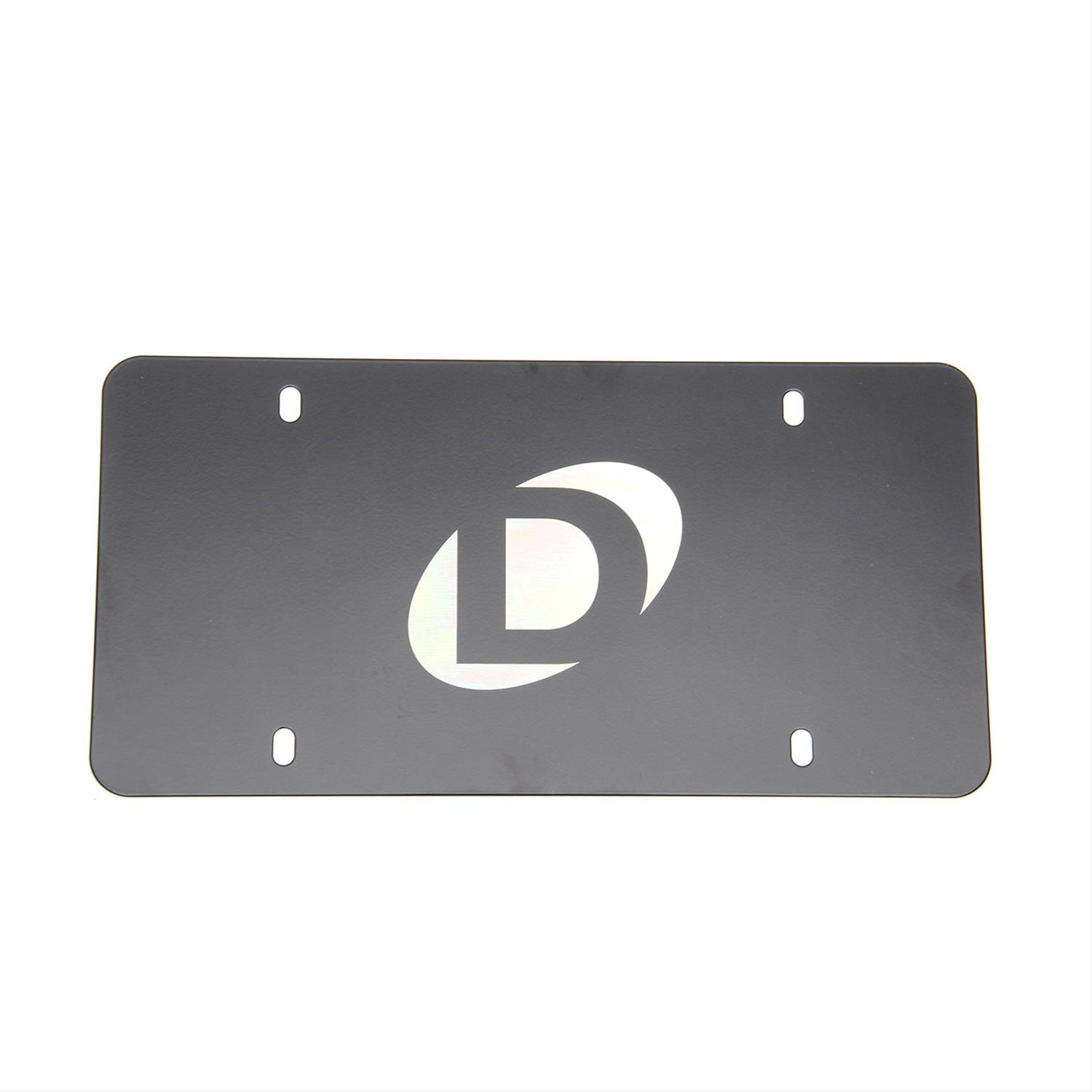 Dinan License Plate Frames D010-0016 Plate, Stainless Steel, "D" Logo, Centered, Each
