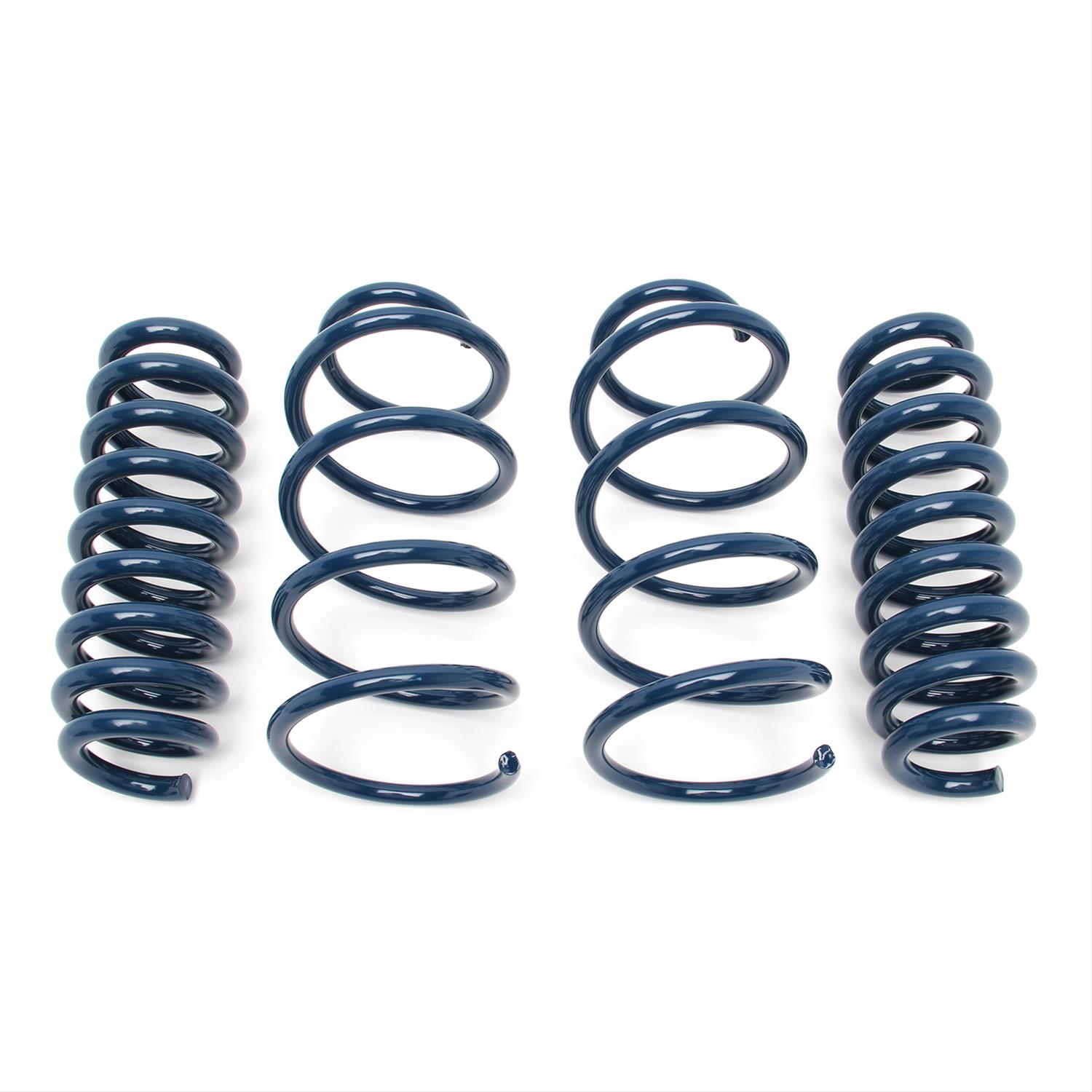 Dinan Performance Spring Sets D100-0497 Coil Springs, Sets, Lowered Ride Height, Front and Rear, 0.50 in. Lowered Front, 0.00 in. Lowered Rear, Blue, BMW, Set of 4