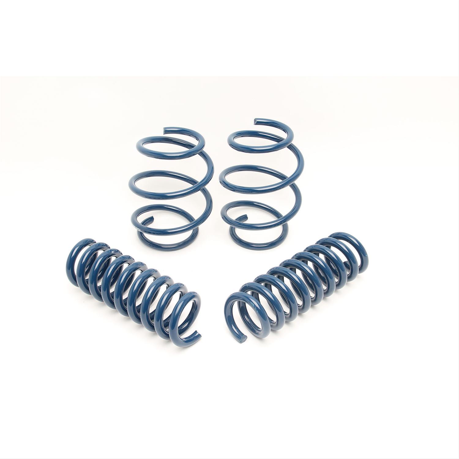 Dinan Performance Spring Sets D100-0921 Coil Springs, Sets, Lowered Ride Height, Front and Rear, 0.75-1.00 in. Lowered Front and Rear, Blue, BMW, Set of 4