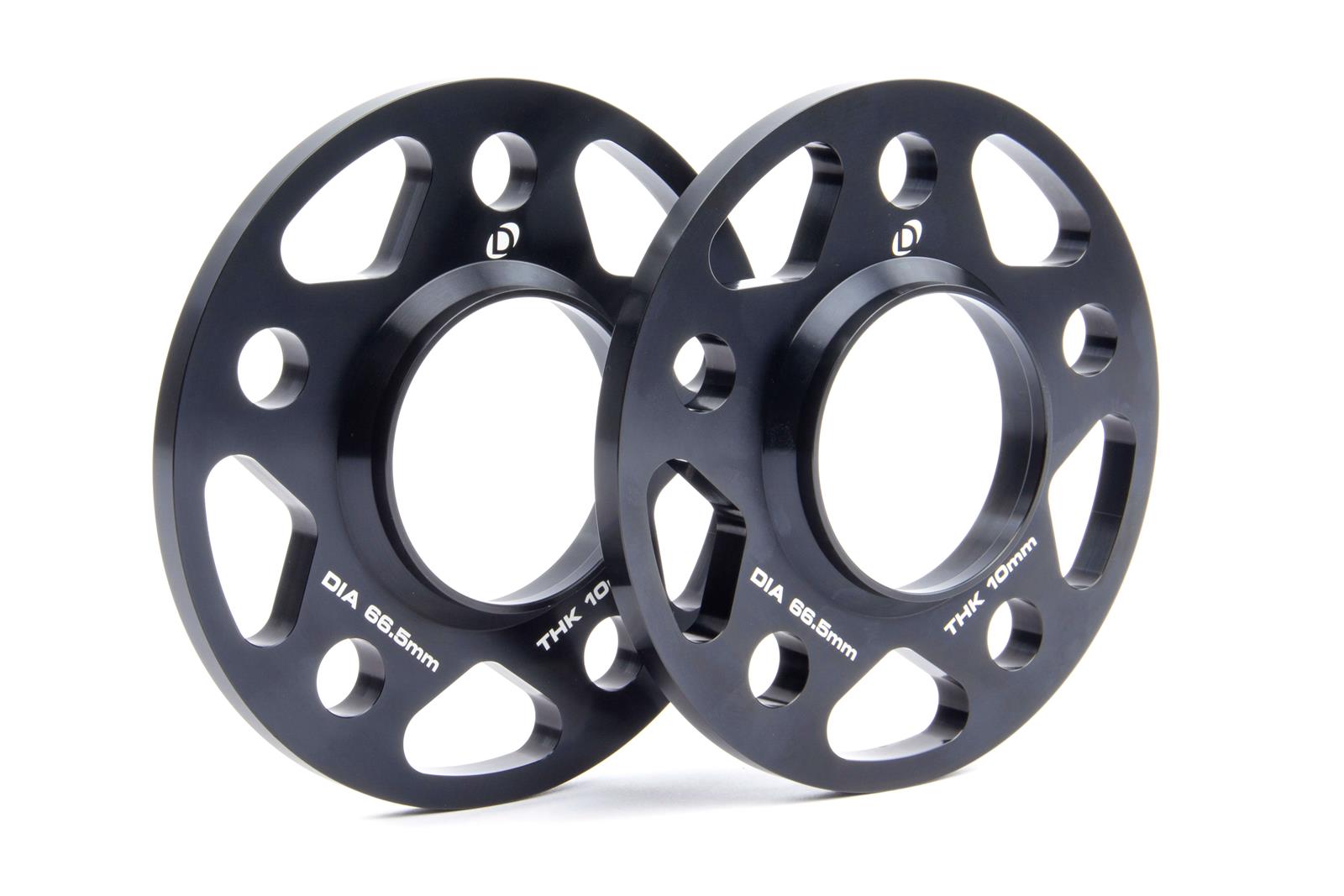 Dinan 0.394 inch Wheel Spacers D210-2027 Spacer, Billet Aluminum, 10.00mm Thickness, 66.50mm Center Bore Diameter, Pair