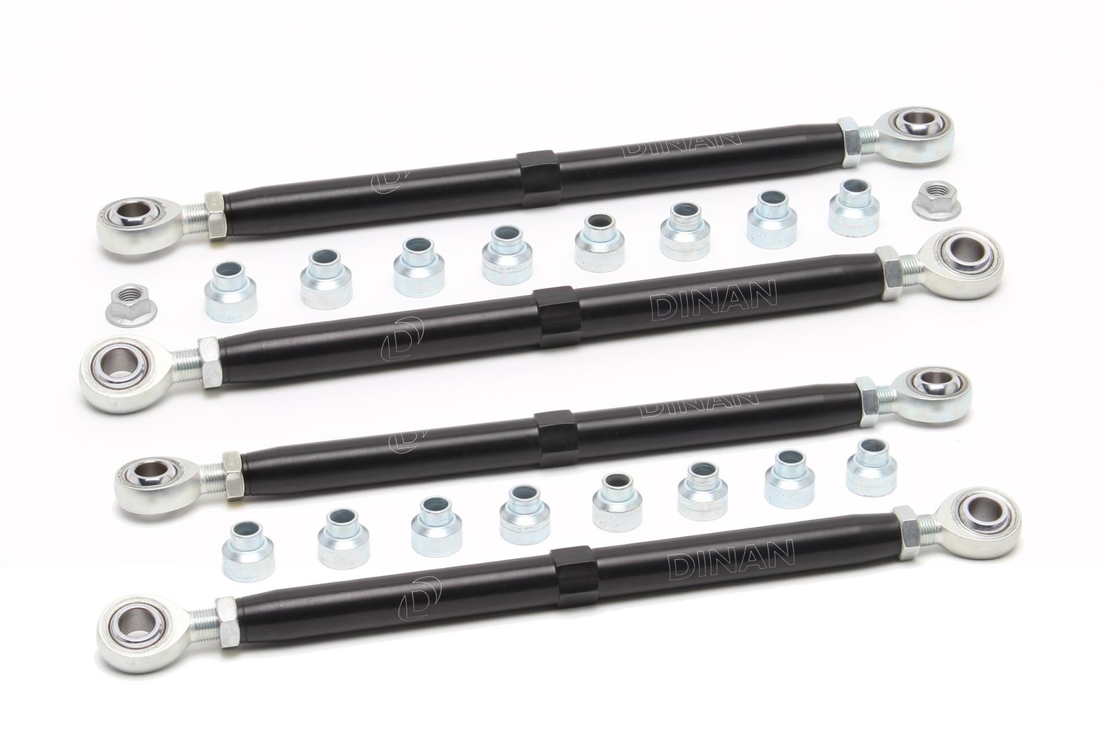 Dinan Rear Suspension Links D280-0015 Control Arms, Links, Tubular, Aluminum, Black, Set Position, BMW, Kit