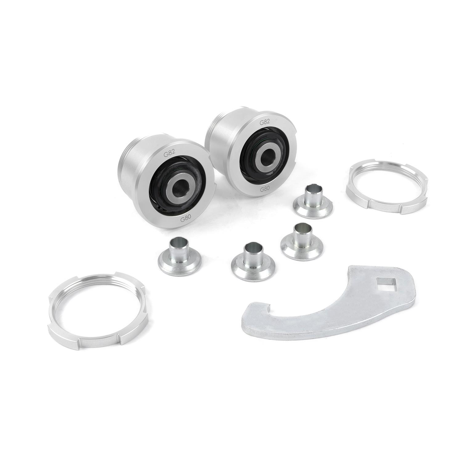 Dinan Tension Strut Ball Joints D280-0030 Bushings, Rod, Aluminum/Rubber, Black Bushing, Front, BMW, Kit thumbnail 2