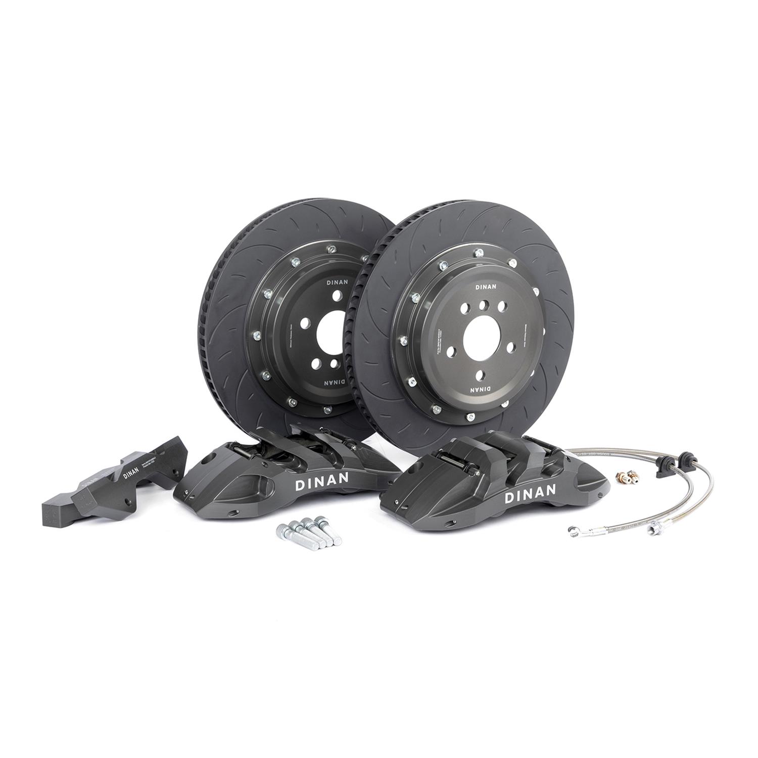 Dinan Big Brake Front Kits D290-1005-G Disc Kit, Brake, Front, Slotted Rotors, 6-Piston Gray Powdercoat Calipers, BMW, Kit thumbnail 2