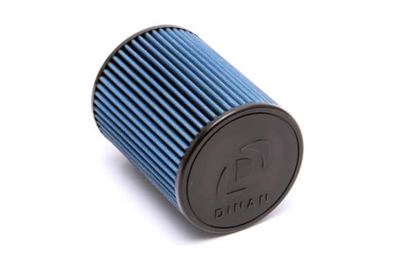 Dinan High-Flow Air Filters D403-0350 Filter Elements, High-Flow, Oiled, Round Flanged, Cotton Gauze, Blue, 8.00 in. Length, BMW, Each