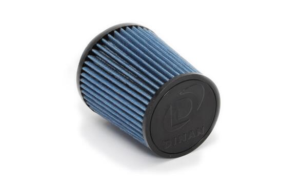 Dinan High-Flow Air Filters D403-0410 Filter Elements, High-Flow, Oiled, Conical Flanged, Cotton/Steel Mesh, Blue, Replacement Filter for Cold Intake, BMW, Each