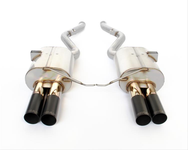 Dinan Free Flow Stainless Exhaust Systems D660-0027 Systems, Stainless, Rear Axle-back, Dual In/Four Out, Stainless, Natural, Split Rear Exit, Black Ceramic Coated Tips, BMW, 4.0L, Kit thumbnail 2