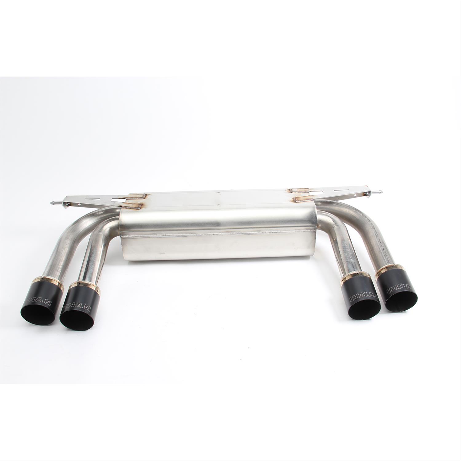 Dinan Free Flow Stainless Exhaust Systems D660-0035-BLK Exhaust, Flow, Rear Axle Back, Steel, Four Rear Outlets, BMW, 3.0, 4.4, 4.8L, Kit thumbnail 2