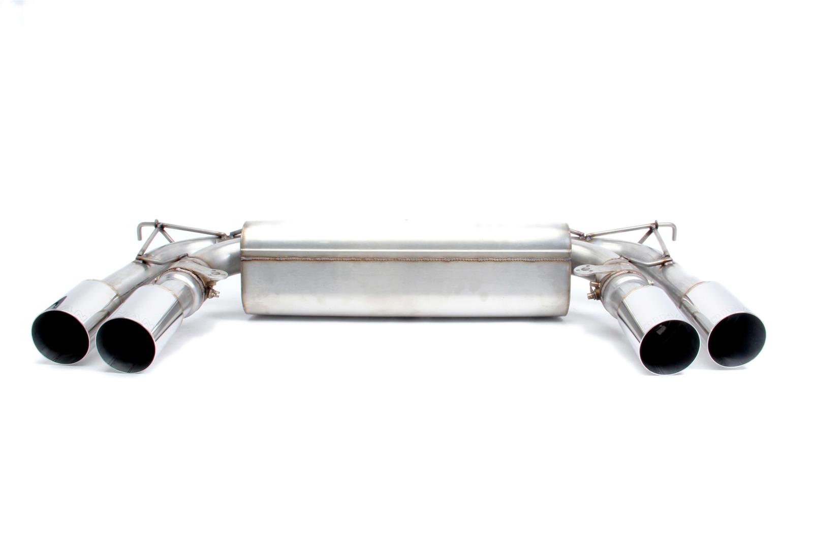 Dinan Free Flow Stainless Exhaust Systems D660-0054A Systems, Flow, Rear Axle-back, Dual In/Four Out, Steel, Natural, Split Rear Exit, Polished Tips, BMW, 4.4L, Kit thumbnail 4