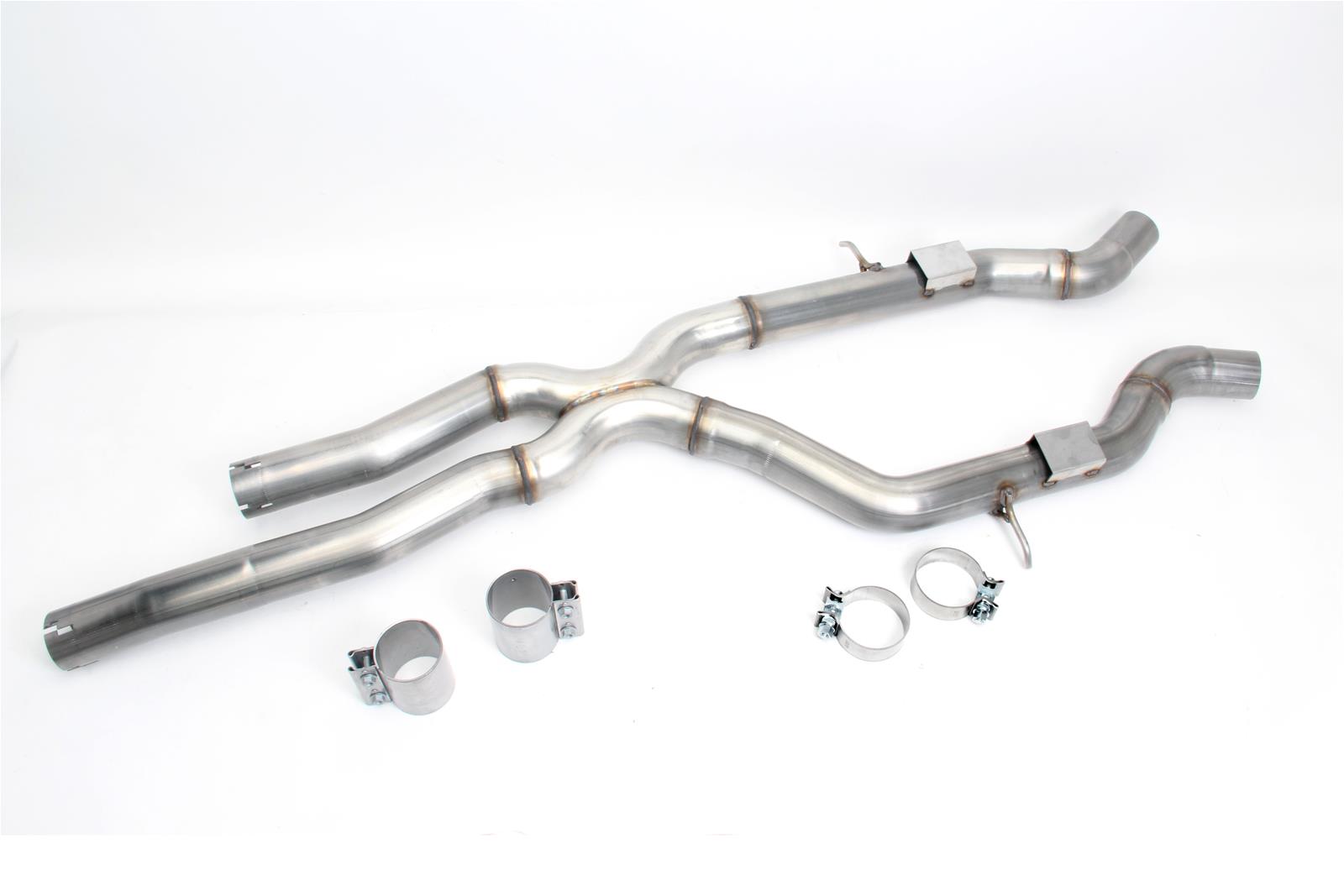 Dinan High-Flow X-Pipes for 2015-2018 M3, 2015-2020 M4 - D660-0060 Exhaust Crossover Pipes, X-Pipes, 304 Stainless Steel, Natural, 2.750 in. Diameter, BMW, 3.0L, Kit thumbnail 2