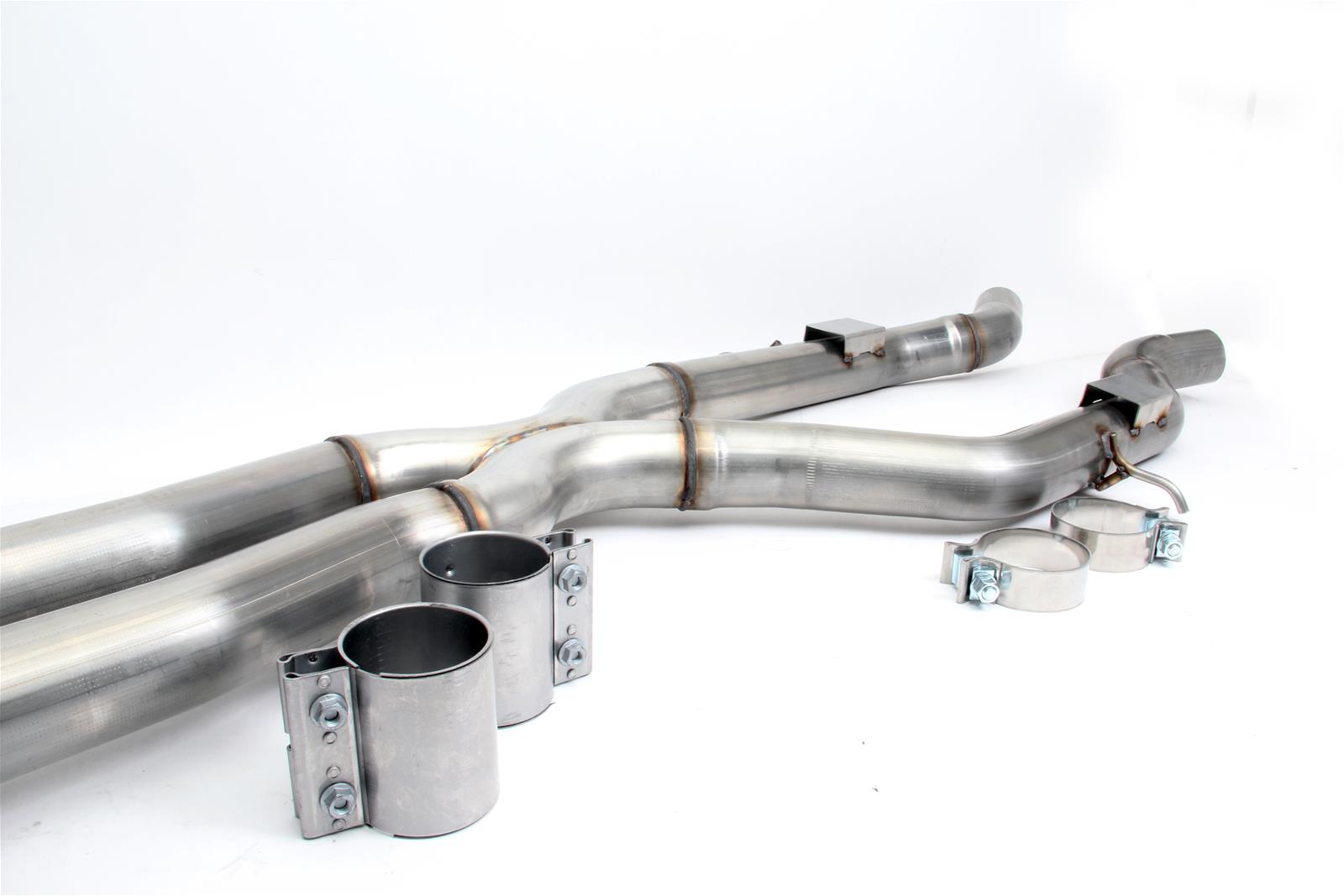 Dinan High-Flow X-Pipes for 2015-2018 M3, 2015-2020 M4 - D660-0060 Exhaust Crossover Pipes, X-Pipes, 304 Stainless Steel, Natural, 2.750 in. Diameter, BMW, 3.0L, Kit