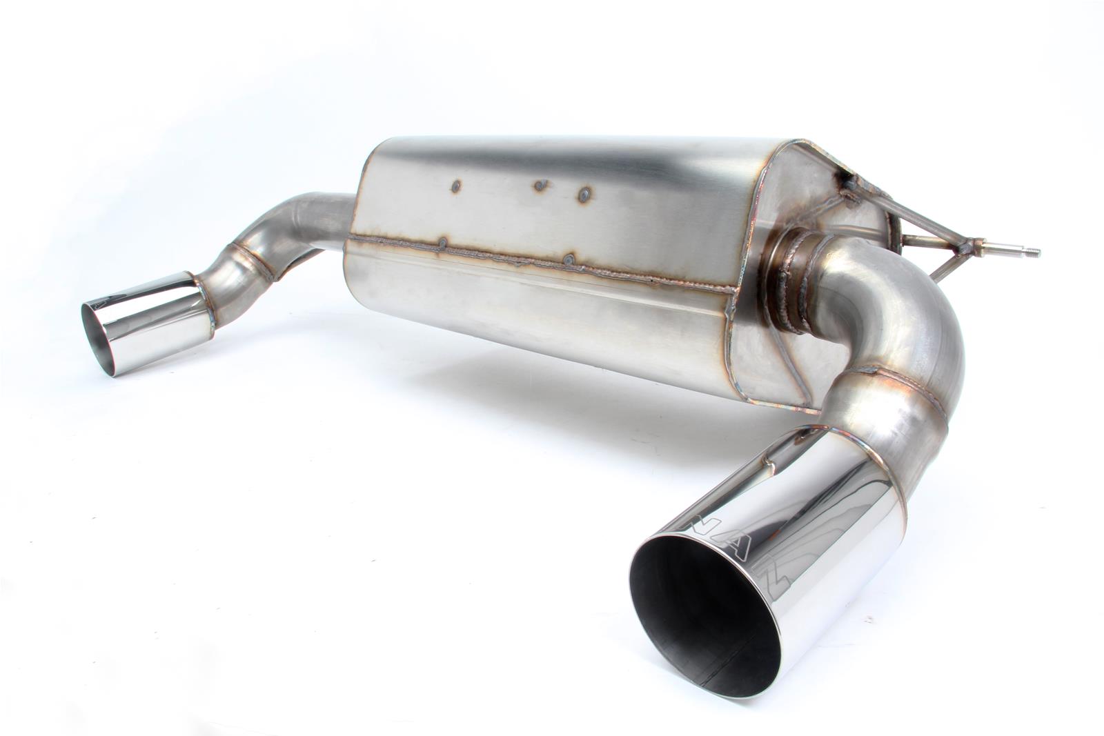 Dinan Free Flow Stainless Exhaust Systems D660-0077 Systems, Stainless, Rear Axle-back, Single In/Dual Out, Steel, Natural, Split Rear Exit, Polished Tips, BMW, 3.0L, Kit thumbnail 2