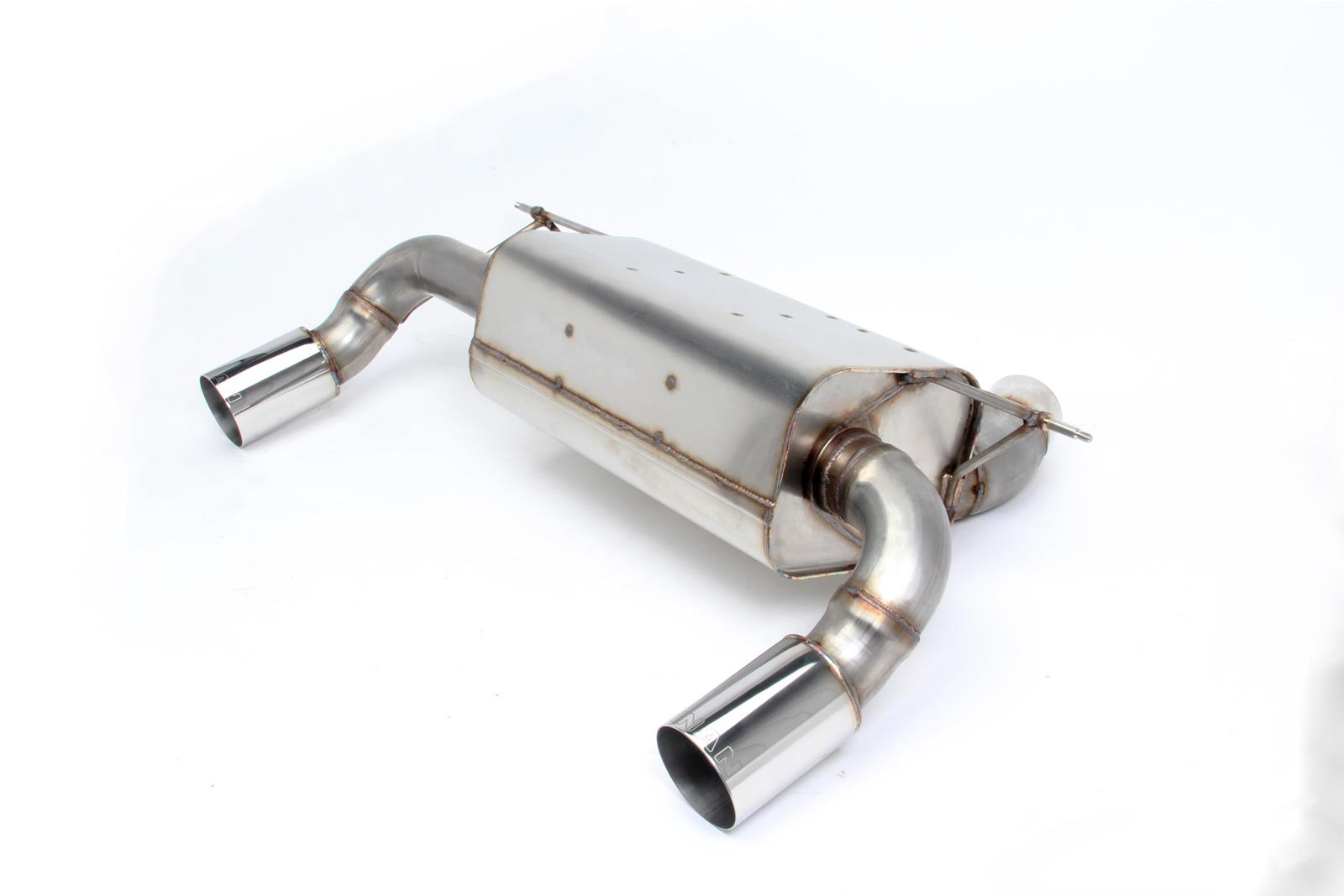 Dinan Free Flow Stainless Exhaust Systems D660-0077 Systems, Stainless, Rear Axle-back, Single In/Dual Out, Steel, Natural, Split Rear Exit, Polished Tips, BMW, 3.0L, Kit thumbnail 4