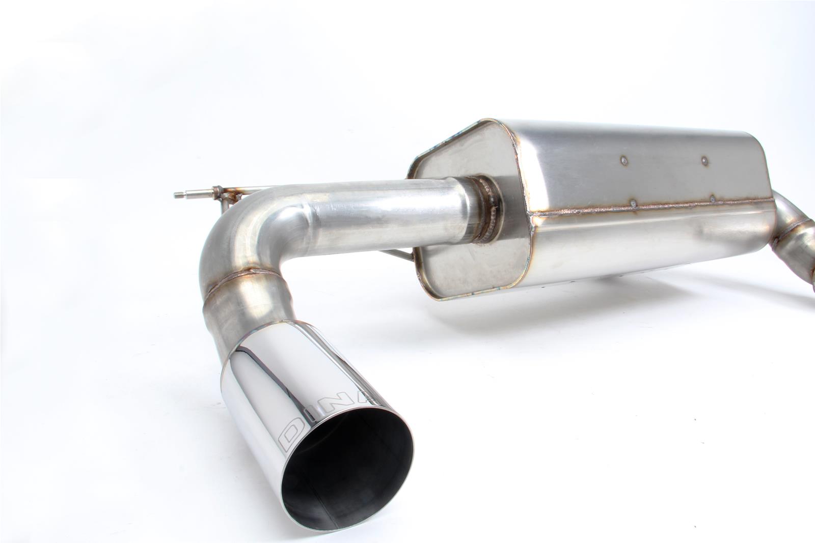 Dinan Free Flow Stainless Exhaust Systems D660-0077 Systems, Stainless, Rear Axle-back, Single In/Dual Out, Steel, Natural, Split Rear Exit, Polished Tips, BMW, 3.0L, Kit thumbnail 3