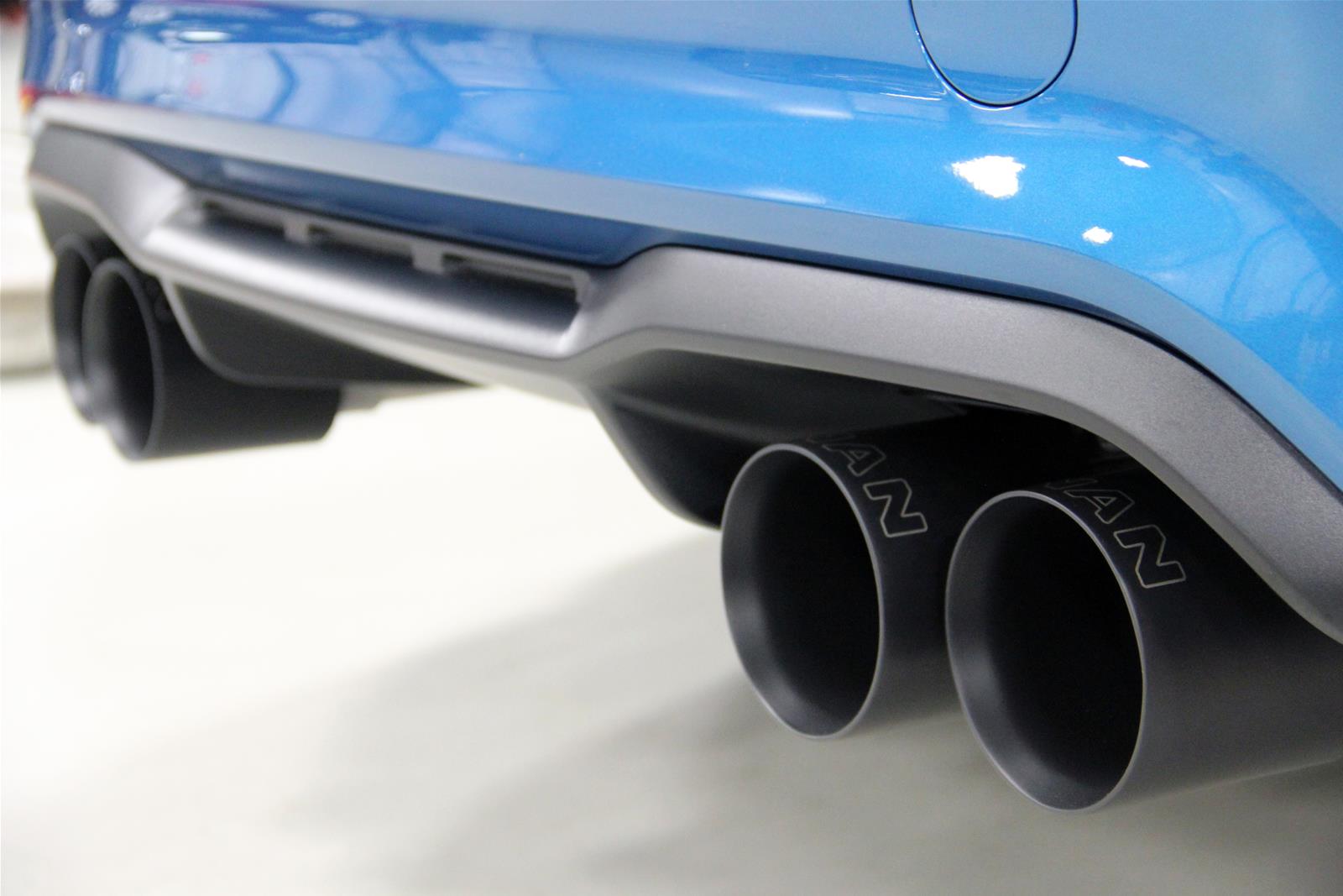 Dinan Free Flow Stainless Exhaust Systems D660-0082-BLK Systems, Stainless, Rear Axle-back, Dual In/Four Out, Steel, Natural, Split Rear Exit, Black Tips, BMW, 3.0L, Kit thumbnail 5