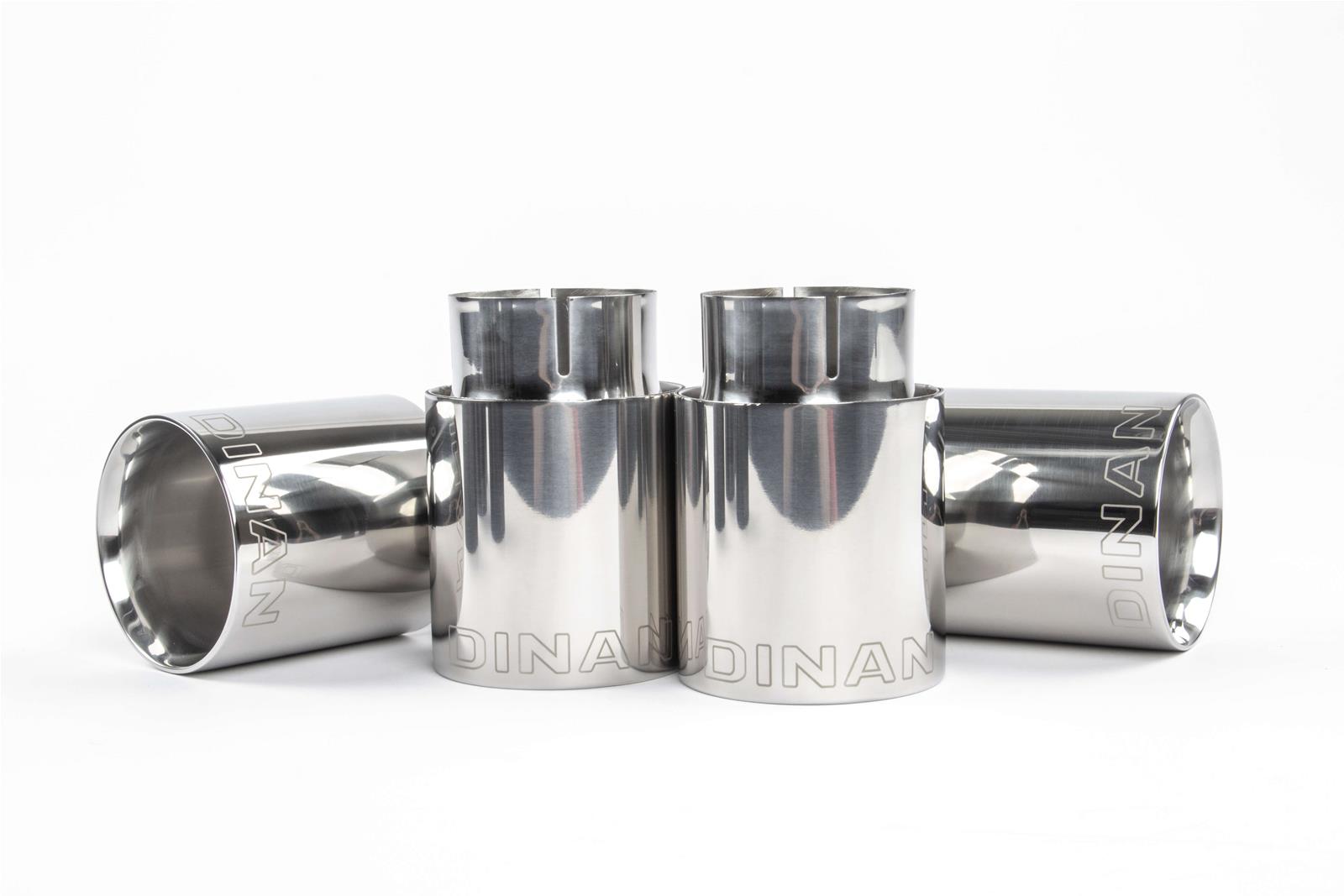 Dinan Free Flow Stainless Exhaust Systems D660-0085 Systems, Stainless, Rear Axle-back, Dual In/Four Out, Steel, Natural, Split Rear Exit, Polished Tips, BMW, 3.0L, Kit thumbnail 6