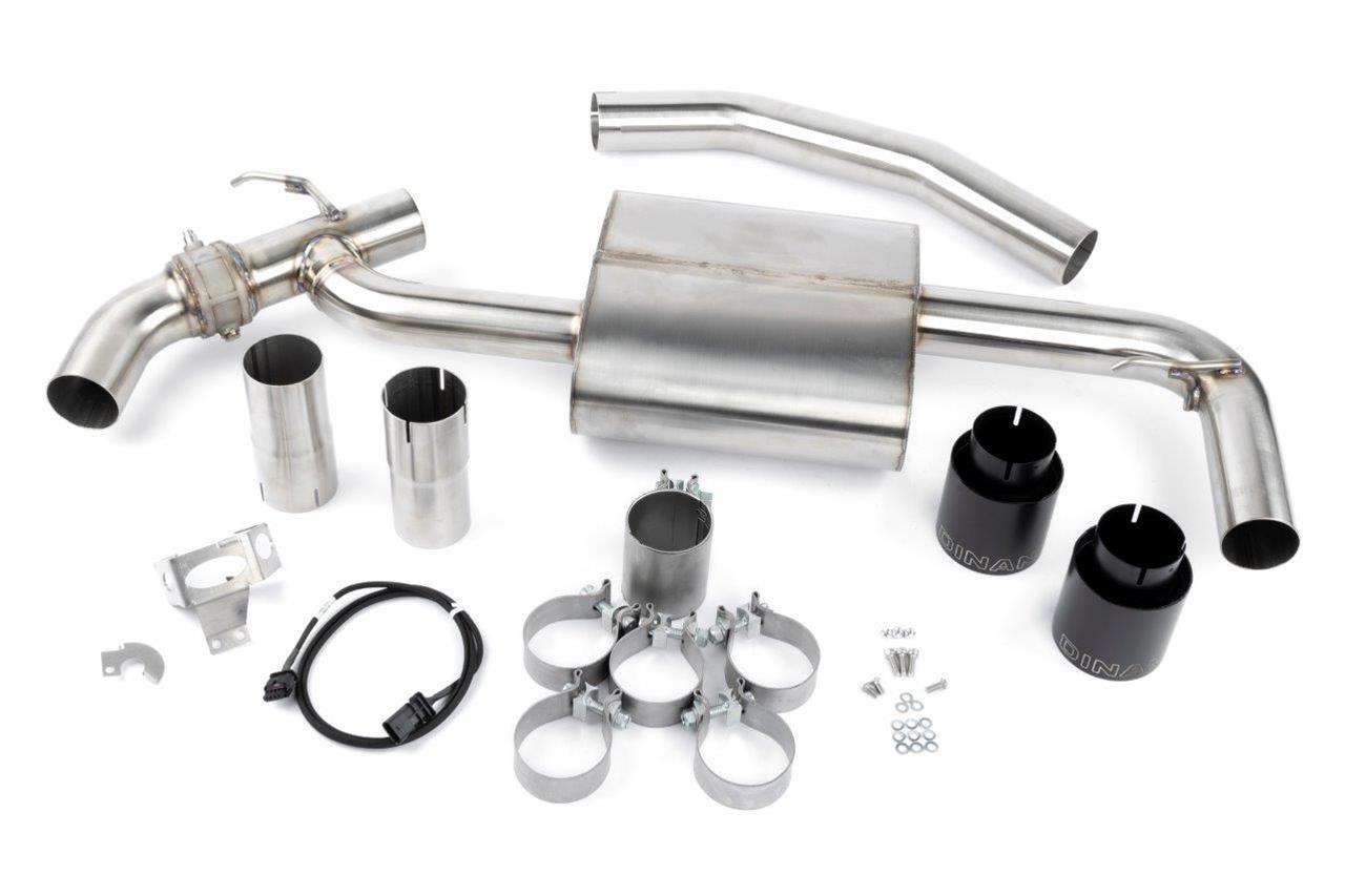 Dinan Free Flow Stainless Exhaust Systems D660-0088 System, Axle Back, 304 Stainless, Split Rear, Polished Tips, BMW, X1, X2, 2.0L, SDrive, Kit thumbnail 2