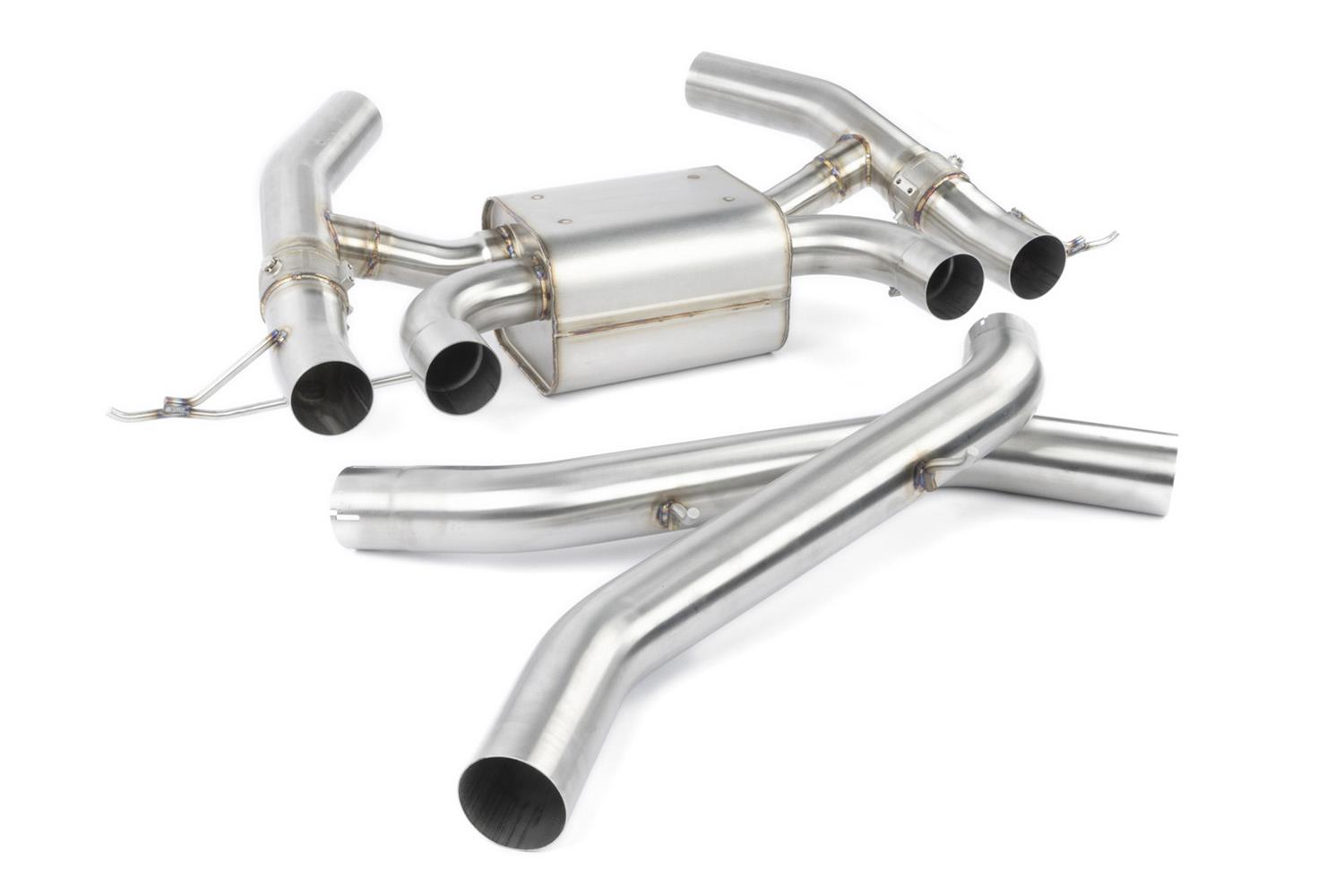 Dinan Free Flow Stainless Exhaust Systems D660-0100 Exhaust, Flow, Rear Axle-Back, 3.0 in., Steel, Polished, 4.50 in. Tips, Four Rear Outlets, BMW, 3.0L, G87, Kit thumbnail 5