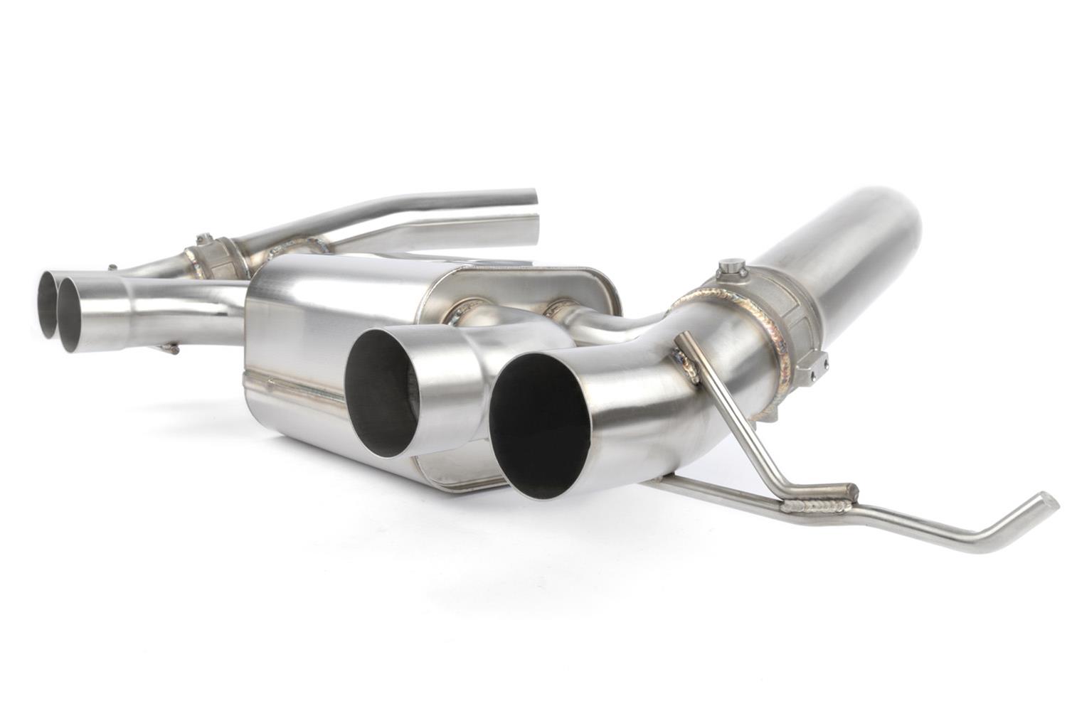 Dinan Free Flow Stainless Exhaust Systems D660-0100 Exhaust, Flow, Rear Axle-Back, 3.0 in., Steel, Polished, 4.50 in. Tips, Four Rear Outlets, BMW, 3.0L, G87, Kit thumbnail 3