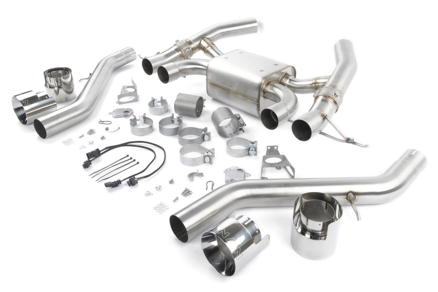 Dinan Free Flow Stainless Exhaust Systems D660-0100 Exhaust, Flow, Rear Axle-Back, 3.0 in., Steel, Polished, 4.50 in. Tips, Four Rear Outlets, BMW, 3.0L, G87, Kit thumbnail 2