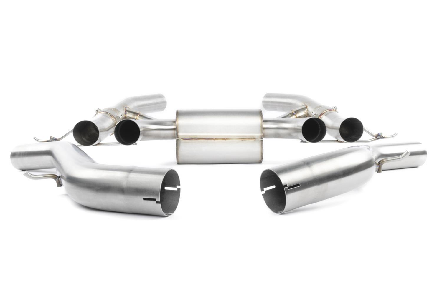 Dinan Free Flow Stainless Exhaust Systems D660-0100 Exhaust, Flow, Rear Axle-Back, 3.0 in., Steel, Polished, 4.50 in. Tips, Four Rear Outlets, BMW, 3.0L, G87, Kit thumbnail 6