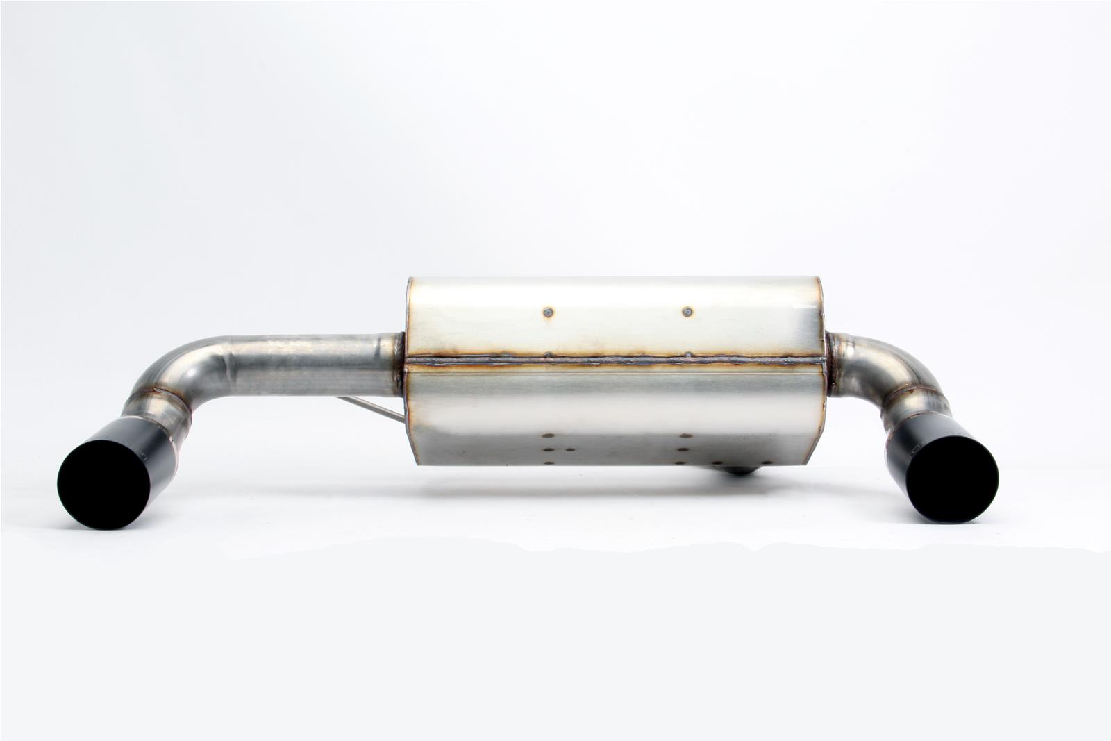 Dinan Free Flow Stainless Exhaust Systems D660-0077-BLK Systems, Stainless, Rear Axle-back, Single In/Dual Out, Steel, Natural, Split Rear Exit, Black Tips, BMW, 3.0L, Kit thumbnail 2