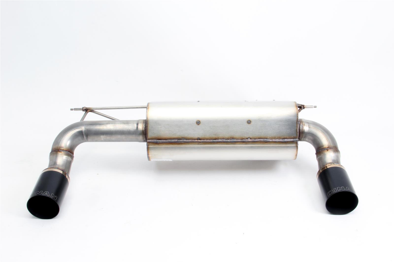 Dinan Free Flow Stainless Exhaust Systems D660-0077-BLK Systems, Stainless, Rear Axle-back, Single In/Dual Out, Steel, Natural, Split Rear Exit, Black Tips, BMW, 3.0L, Kit thumbnail 3