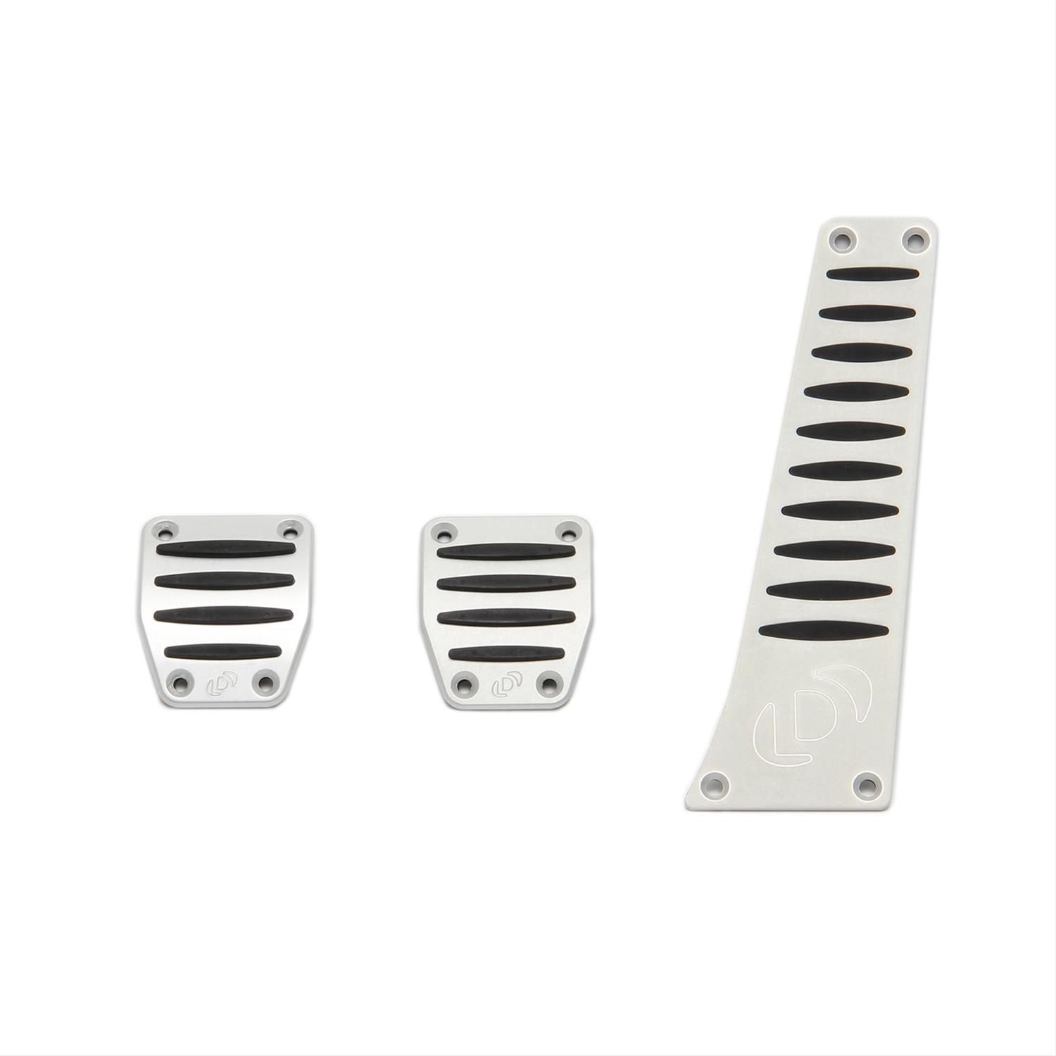 Dinan Pedal Covers D700-0000 Pads, Gas/Brake/Clutch, Aluminum/Rubber, BMW, Set of 3
