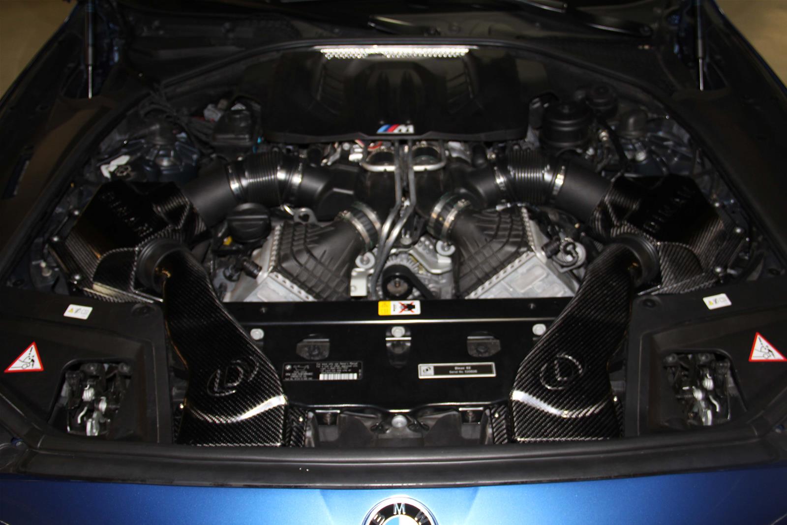 Dinan Carbon Fiber Air Intake Systems for 2013-2016 M5 - D760-0035 Intake, High Flow, Tube, Blue Filter, BMW, 4.4L, Kit thumbnail 2