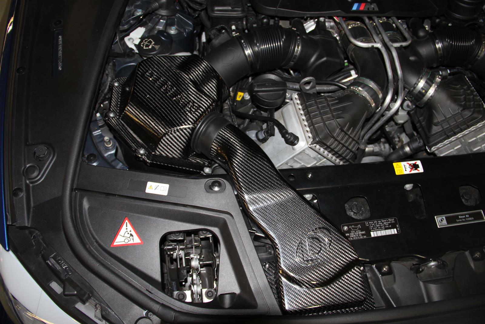 Dinan Carbon Fiber Air Intake Systems for 2013-2016 M5 - D760-0035 Intake, High Flow, Tube, Blue Filter, BMW, 4.4L, Kit