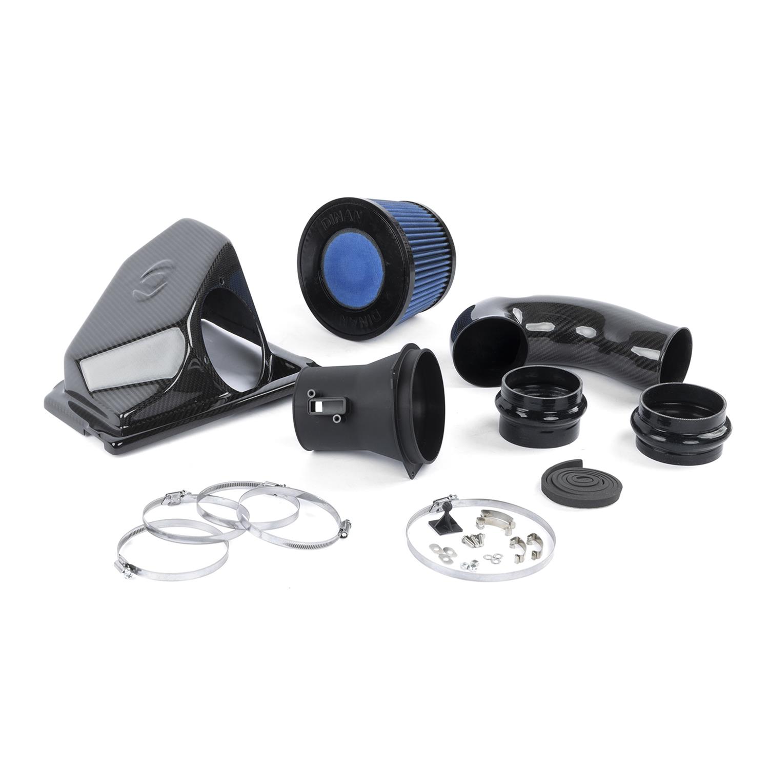 Dinan Carbon Fiber Air Intake Systems D760-0048-A Intake, Semi Open, Tube, Blue Filter, BMW, Kit