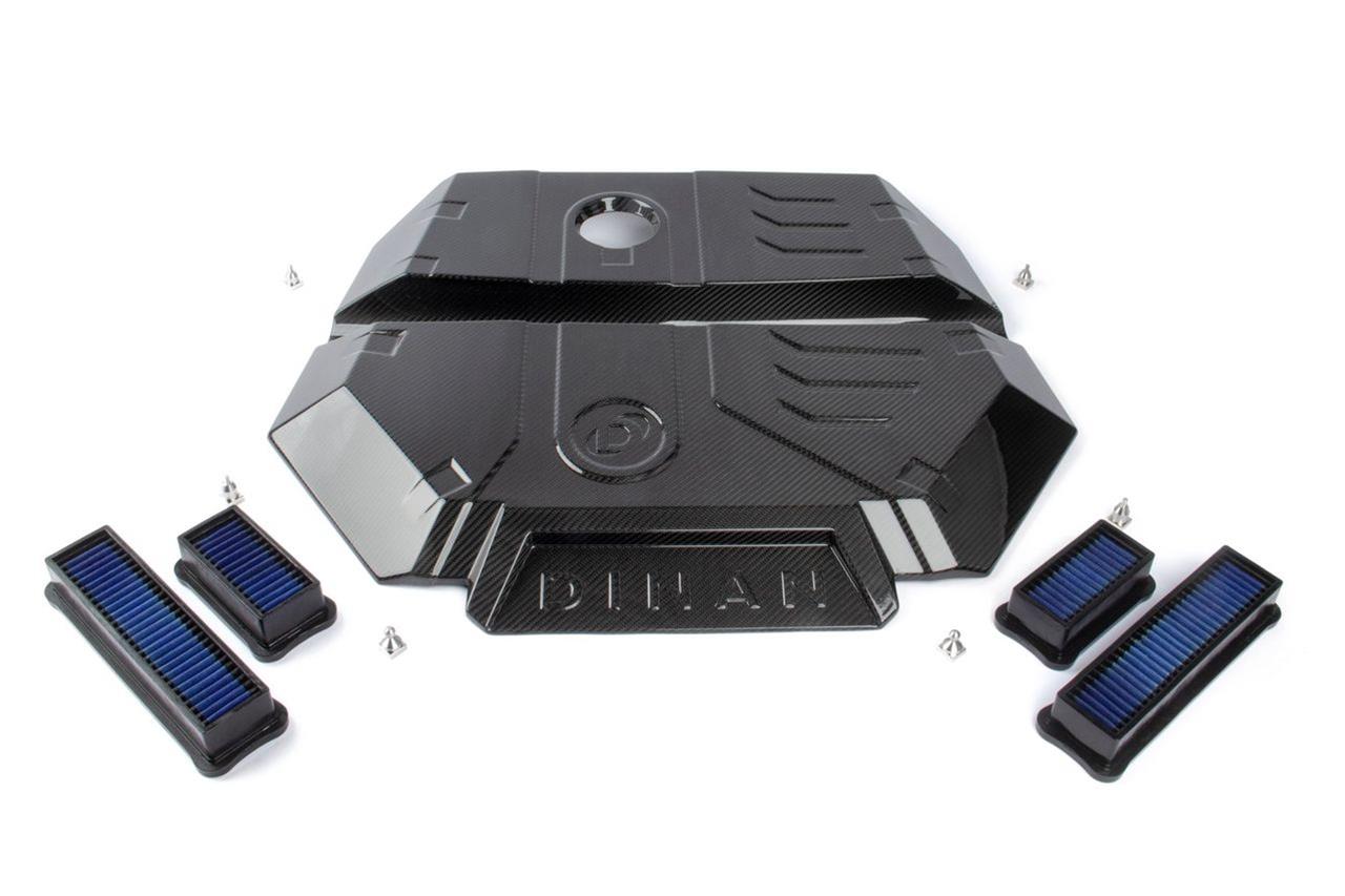 Dinan Carbon Fiber Air Intake Systems D760-0054 Intake, High Flow, Tube, Blue Filter, BMW, 4.4L, Kit thumbnail 2