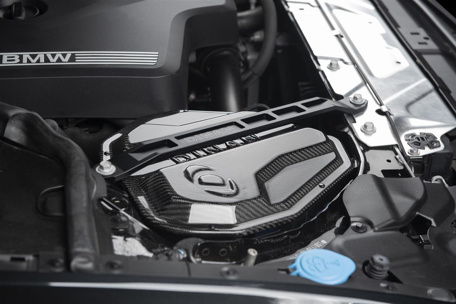 Dinan Carbon Fiber Air Intake Systems D760-0059 Intake, High Flow, Tube, Blue Filter, BMW, 2.0L, Kit thumbnail 5