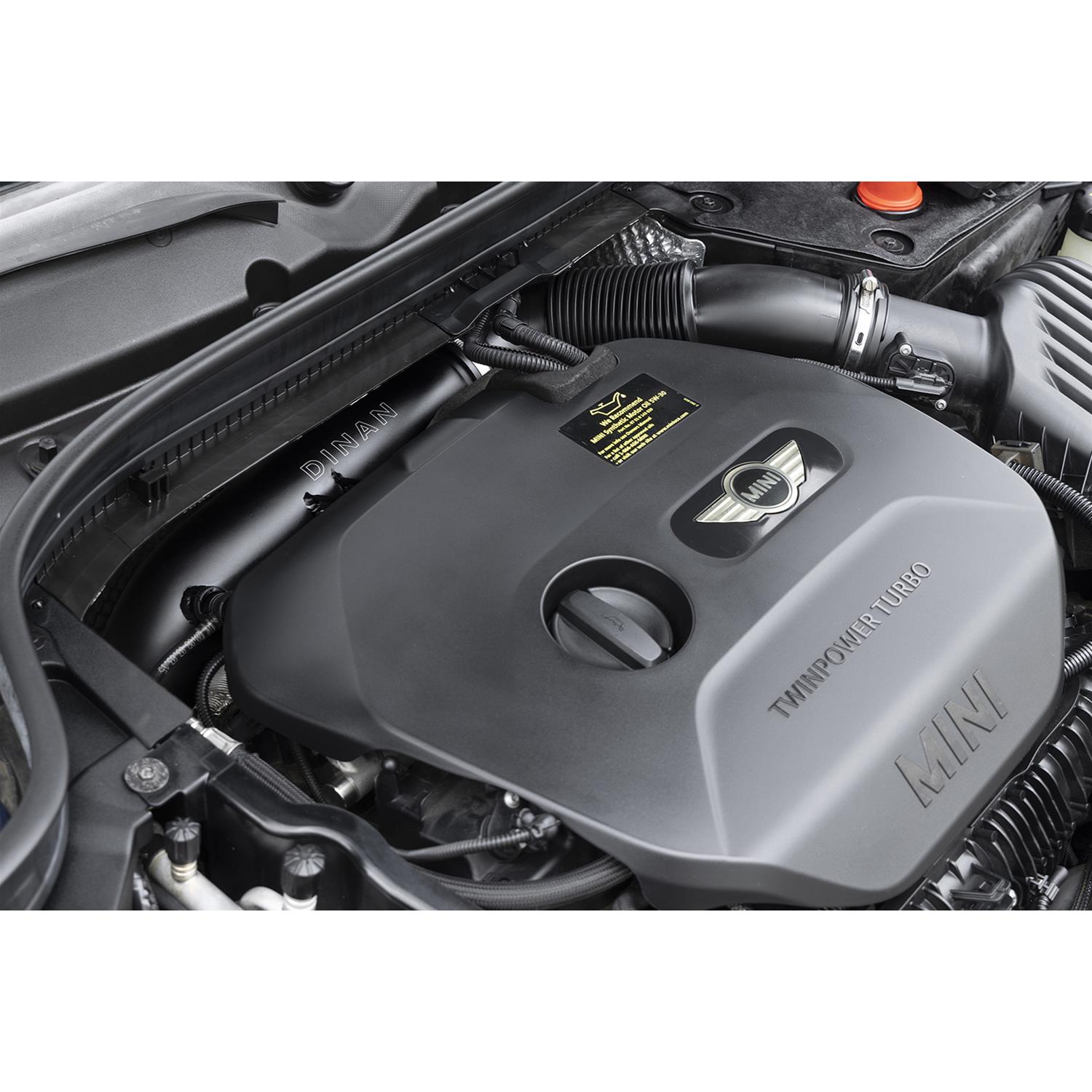 Dinan Intake Resonator Delete Pipes D760-0064 Air Pipe, Aluminum, Black Powdercoat, 90 Degree Elbow, 2.75 in. Diameter, Mini, BMW, Each thumbnail 8