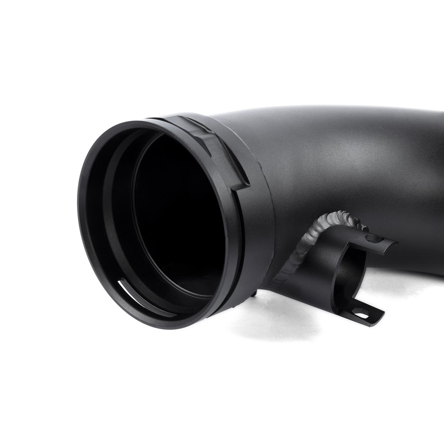 Dinan Intake Resonator Delete Pipes D760-0064 Air Pipe, Aluminum, Black Powdercoat, 90 Degree Elbow, 2.75 in. Diameter, Mini, BMW, Each thumbnail 6