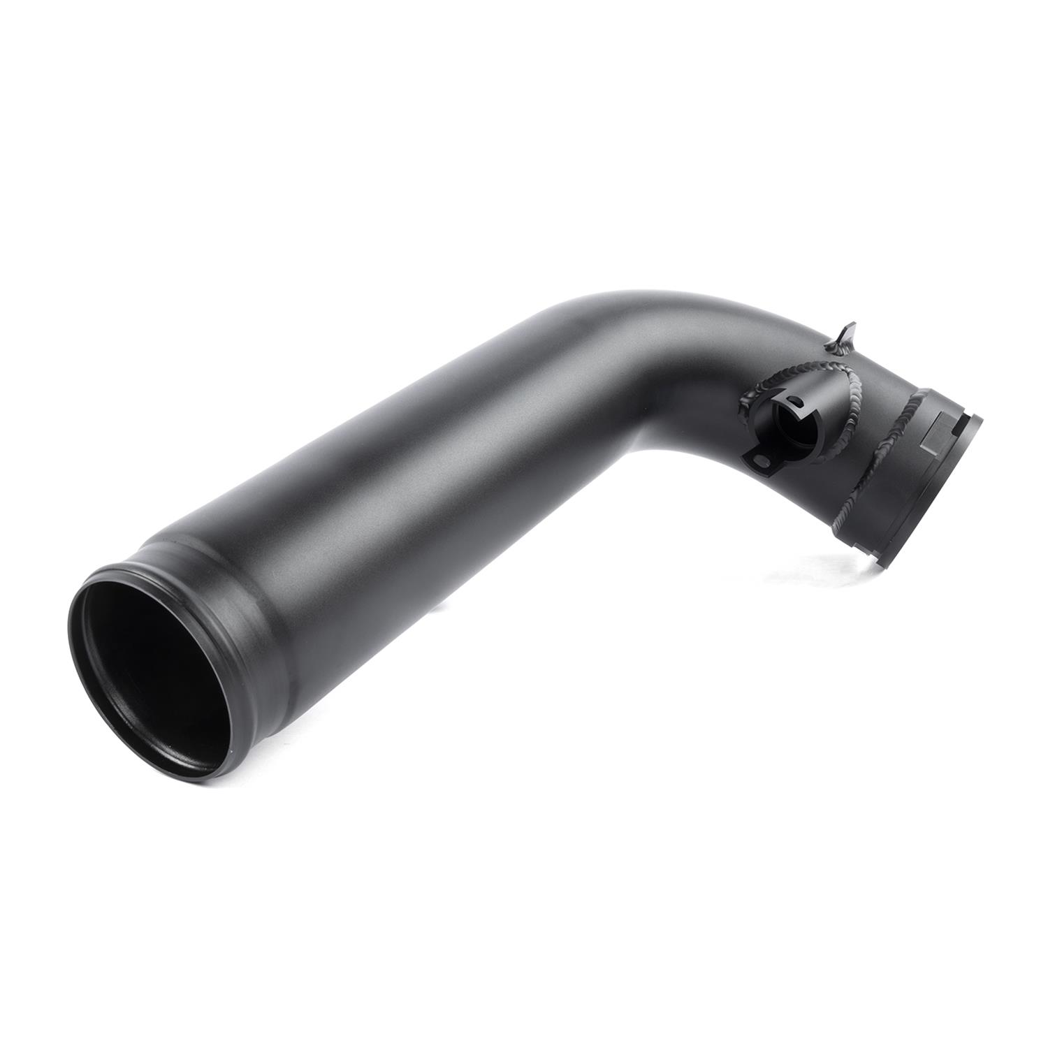 Dinan Intake Resonator Delete Pipes D760-0064 Air Pipe, Aluminum, Black Powdercoat, 90 Degree Elbow, 2.75 in. Diameter, Mini, BMW, Each thumbnail 3