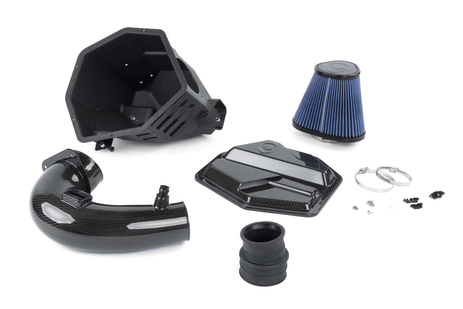Dinan High-Flow Air Intake Systems D760-0066 Cold Intake, High Flow, Carbon Fiber Tube, Blue Filter, BMW, Toyota, 2.0L, Kit thumbnail 2